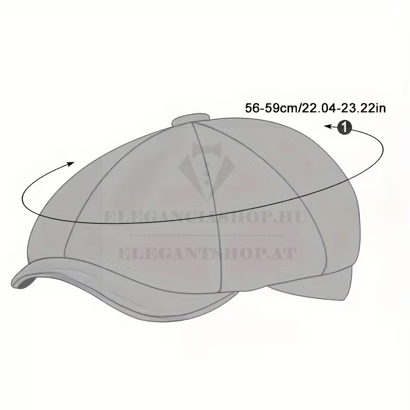                      Gatsby lenes unisex sapka - Caramell Férfi kalap, sapka